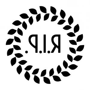 300x300 Grave Rip Icon Flat Vector White Hoodamathrun