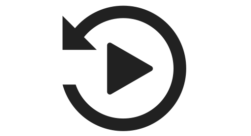 512x279 Replay, Restart Icon Png And Vector For Free Download