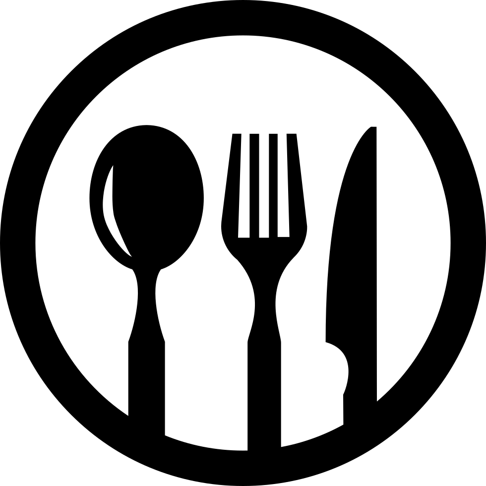 980x980 Restaurant Symbol Of Cutlery In A Circle Png Icon Free
