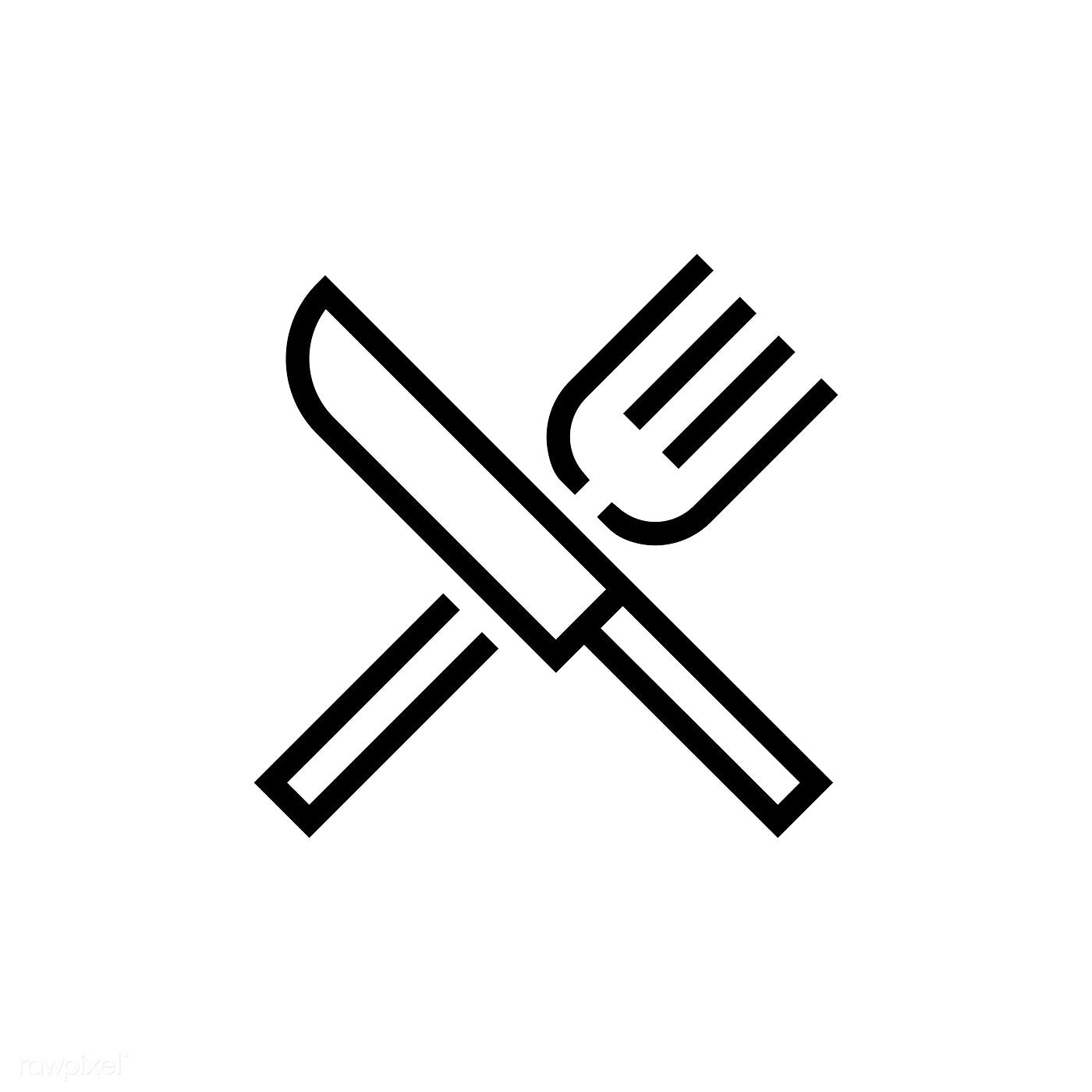 1400x1400 Fork And Knife Restaurant Icon Vector Free Image