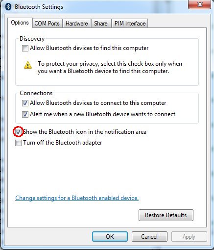 437x510 Restoring Lost Bluetooth Icon To Your Windows System Tray Plugable