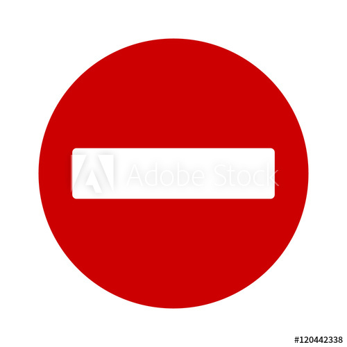 500x500 No Entry Or Do Not Enter Restricted Area Sign Icon For Apps