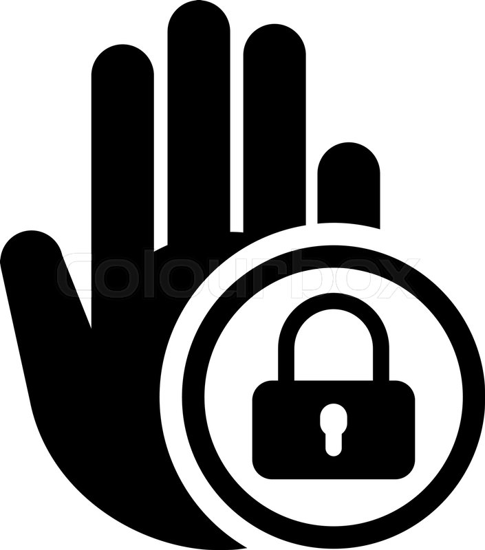 705x800 Restricted Area Icon Flat Design Stock Vector Colourbox