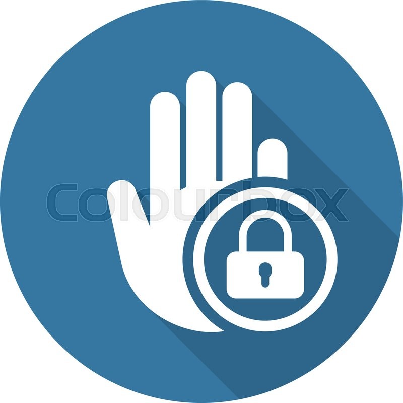 800x800 Restricted Area Icon Flat Design Long Stock Vector Colourbox