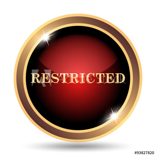 Restricted Icon At Vectorified Com Collection Of Restricted Icon Free For Personal Use