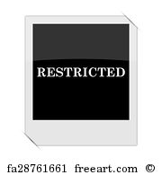 180x195 Free Restricted Icon Art Prints And Wall Artwork Freeart