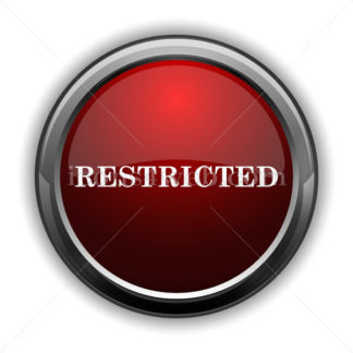 324x324 Restricted Icon Red Glossy Web Icon With Shaddow