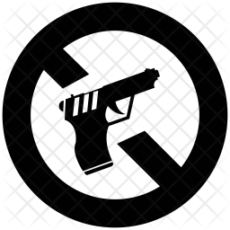 256x256 Weapon Restricted Icon Of Glyph Style