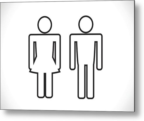 493x415 Pictogram Man Woman Sign Icons, Toilet Sign Or Restroom Icon Metal