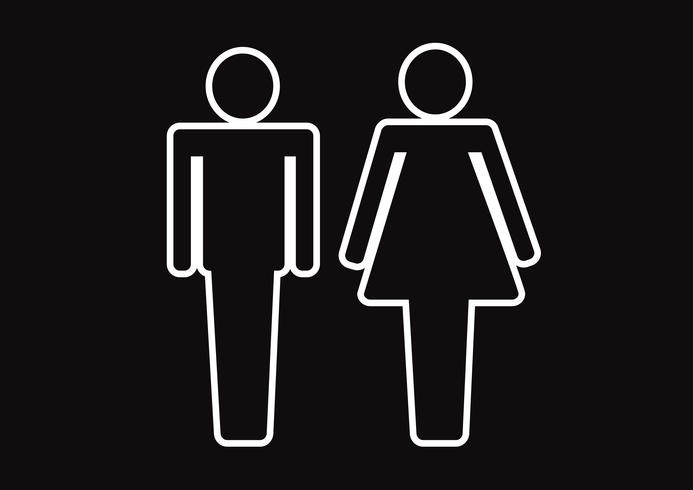 693x490 Pictogram Man Woman Sign Icons, Toilet Sign Or Restroom Icon
