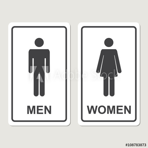500x500 Restroom Icon Wc Icon Toilet Icon Male And Female Wc Icon Denoting