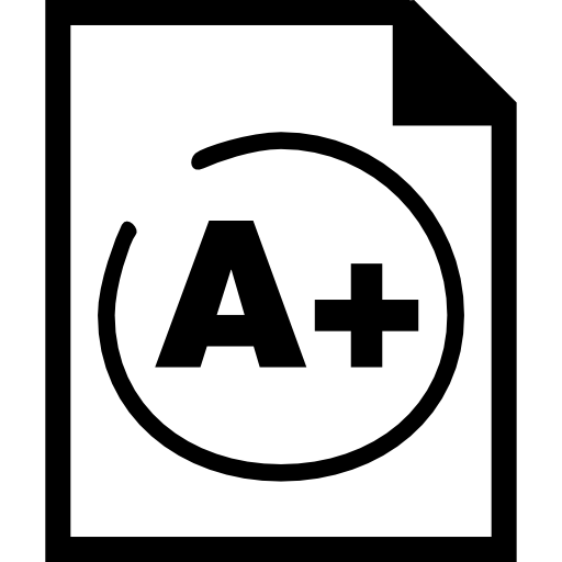 512x512 A Plus Best Test Result Icons Free Download