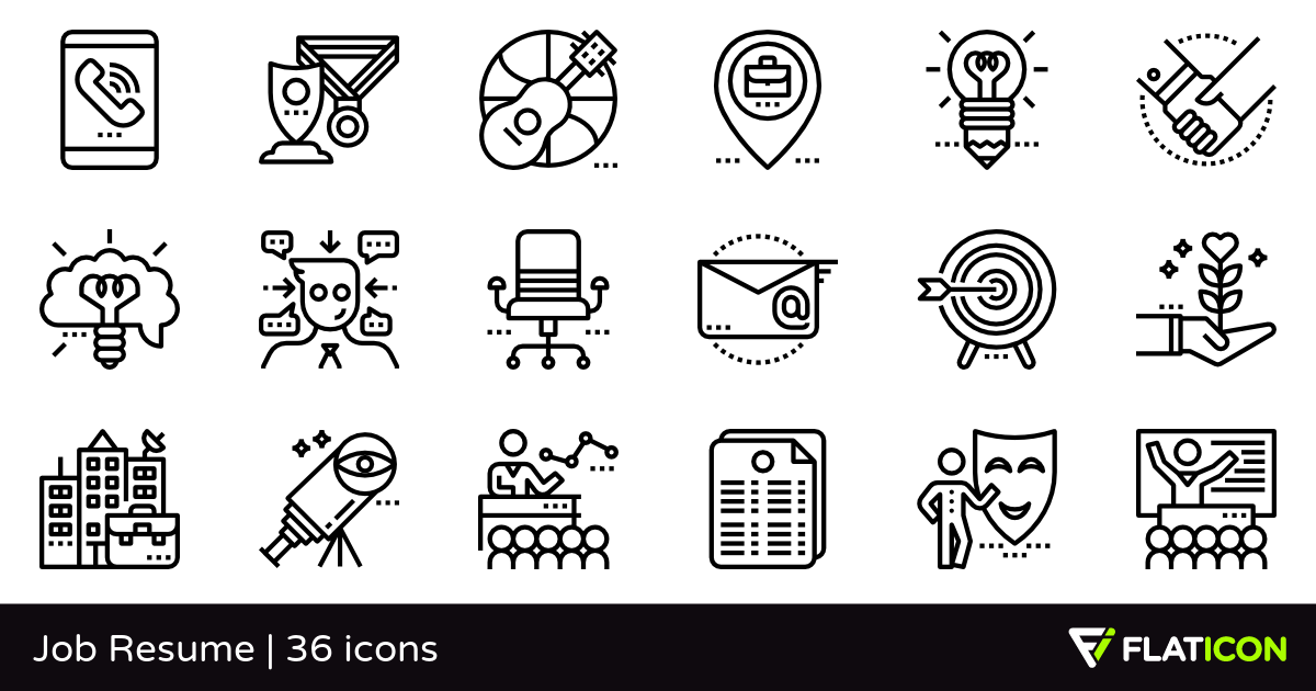 1200x630 Job Resume Free Icons