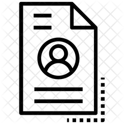 256x256 Cv Icon Of Line Style