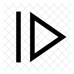 256x256 Resume Button Icon Of Line Style