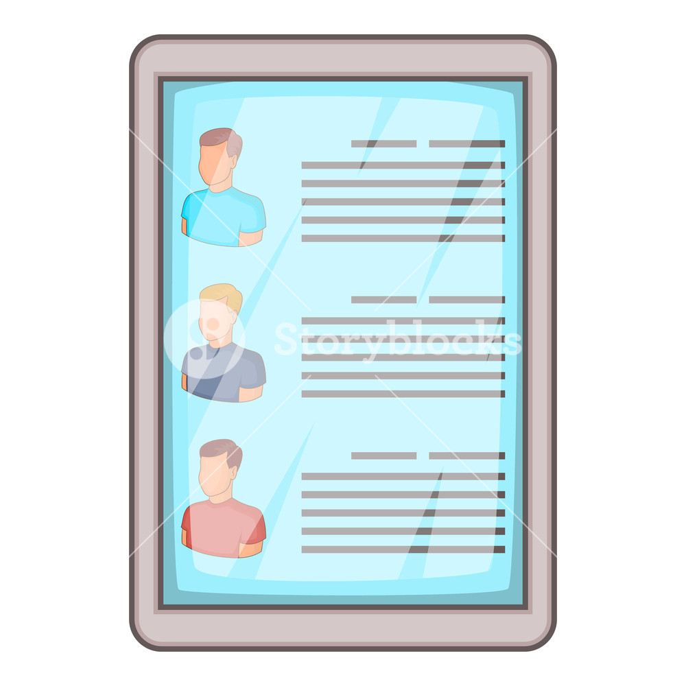 1000x1000 Searching Resume Icon Cartoon Illustration Of Searching Resume