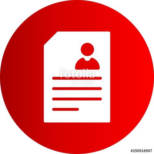 500x500 Vector Resume Icon Stock Image And Royalty Free Vector