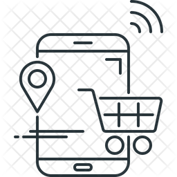 Smart Retail Icon Of Line Style 256x256 Smart Retail Icon Of Line Style