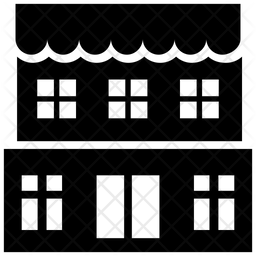 256x256 Retail Store Icon Of Glyph Style