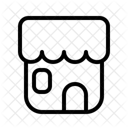 256x256 Retail Store Icon Of Line Style