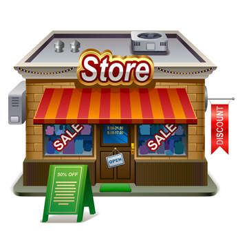346x346 Retail Store Library Icon