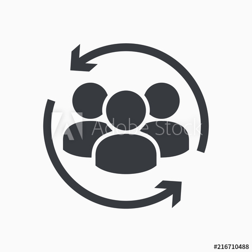 500x500 Customer Icon Customer Retention, Returning Clients Vector Glyph