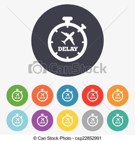 450x470 Vol, Signe Retard, Icon Symbole Buttons