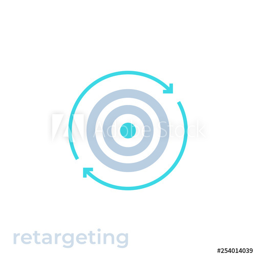 Retargeting Icon, Vector 500x500 Retargeting Icon, Vector