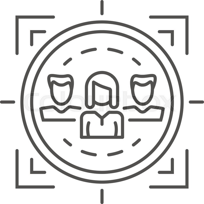 800x800 Customer Retention Icon Outline Stock Vector Colourbox