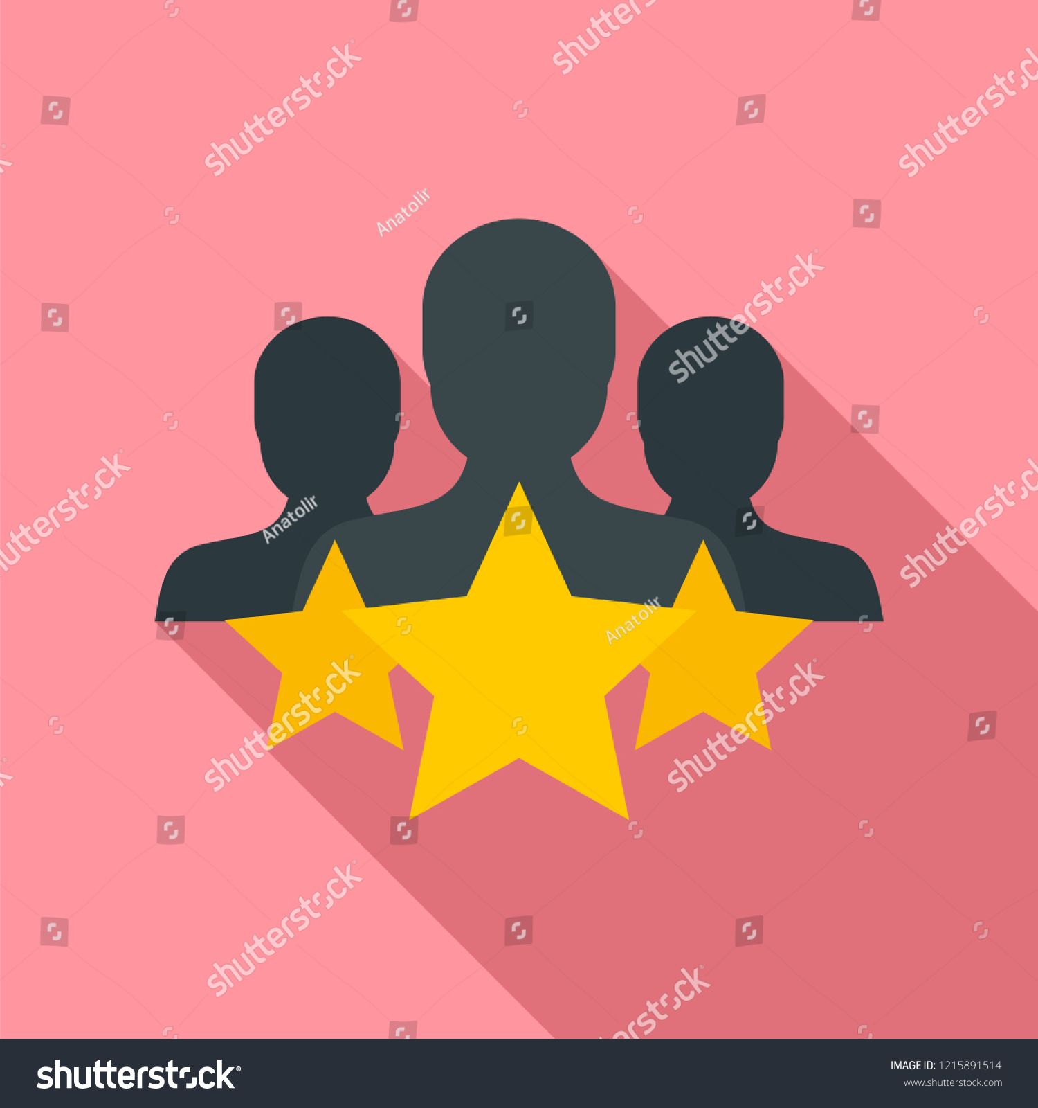 1500x1600 Star Customer Retention Icon Flat Illustration Of Star Customer