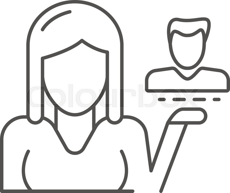 800x670 Client Retention Icon Outline Client Stock Vector Colourbox