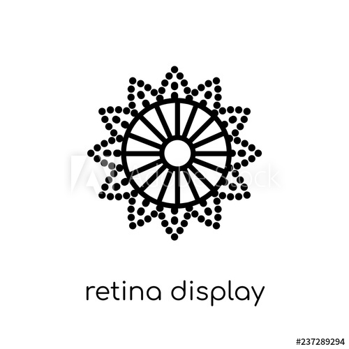 500x500 Retina Display Icon Trendy Modern Flat Linear Vector Retina