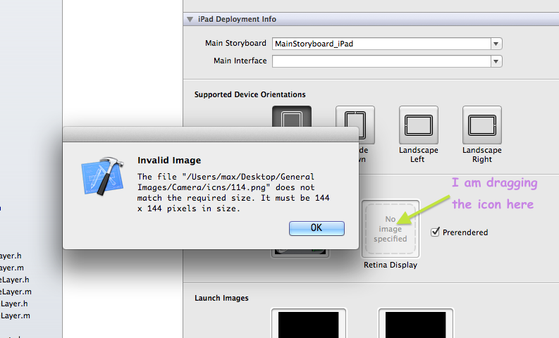 793x480 Xcode Invalid Icon For Ipad Retina Display
