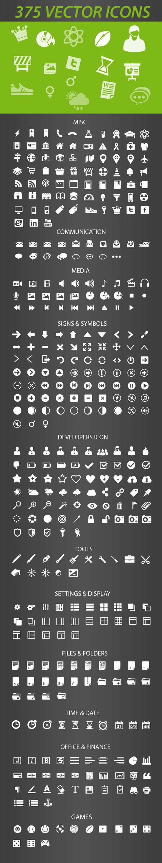 550x2933 Free Icon Pack Retina Display Ready Icons