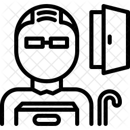 256x256 Retirement Icon Of Line Style