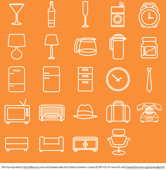 580x592 Minimal Retro Icon Pack Free Vector In Adobe Illustrator