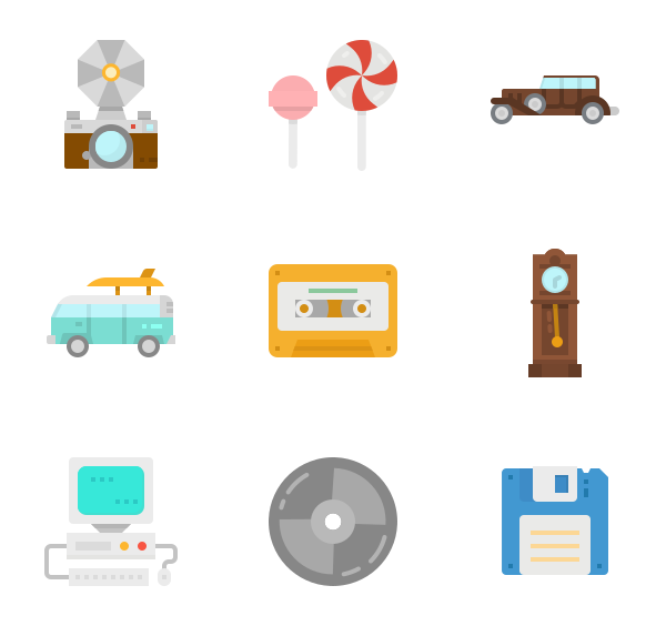 600x564 Retro Icon Packs