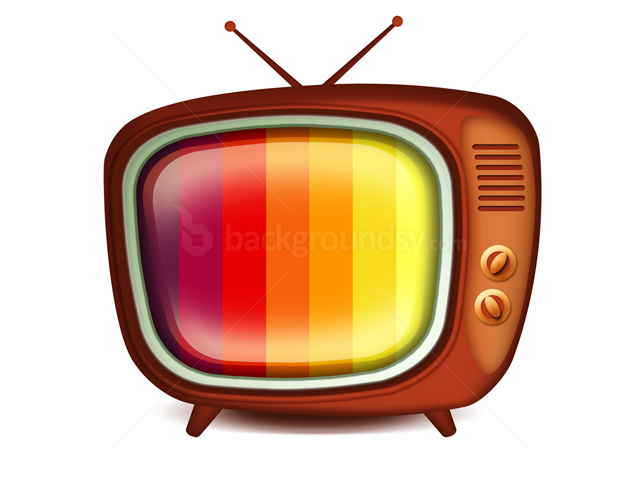 640x480 Retro Tv Icon