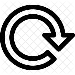 256x256 Retry Icon Of Line Style