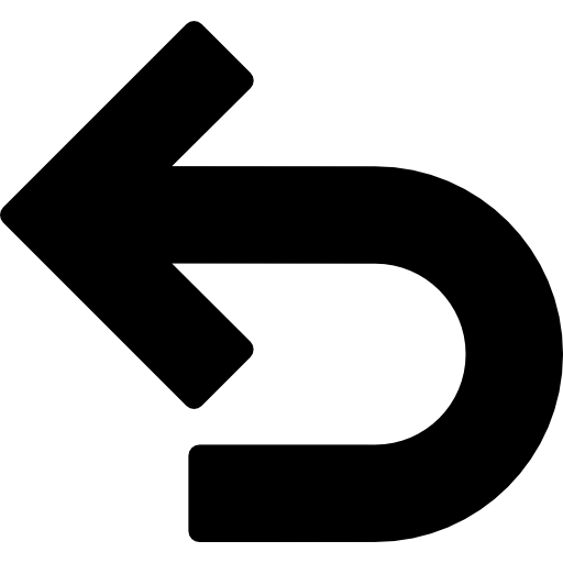 512x512 Return Arrow Curve Pointing Left Icons Free Download