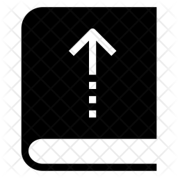 256x256 Return Book Icon Of Glyph Style