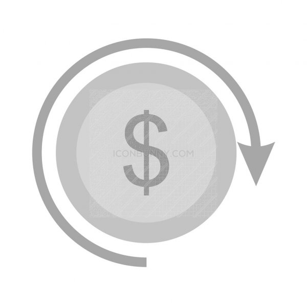 600x600 Return On Investment Greyscale Icon