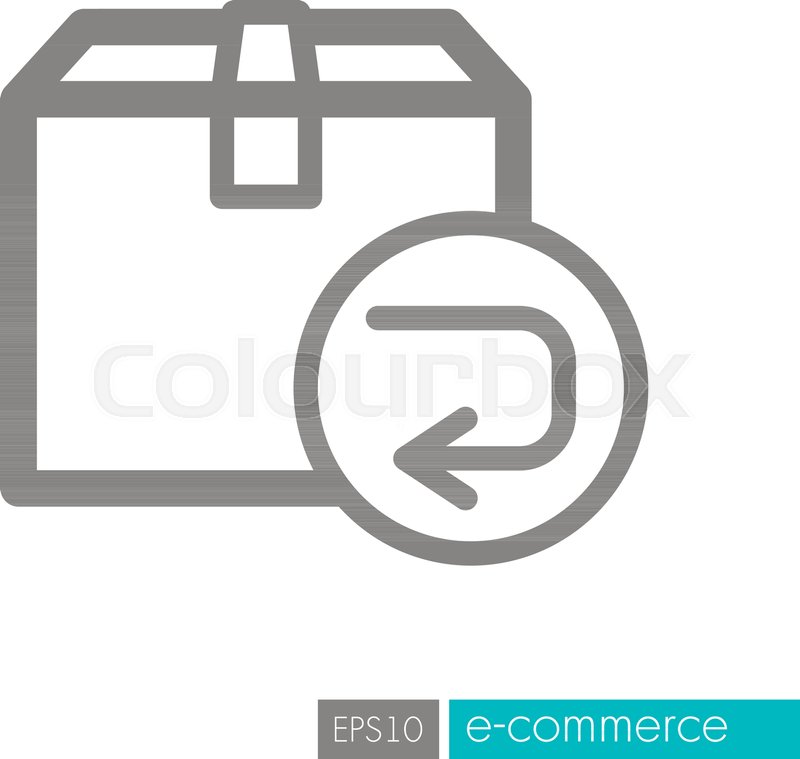 800x759 Return Purchase Icon E Commerce Sign Stock Vector Colourbox