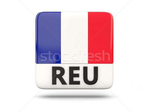 600x450 Square Icon With Flag Of Reunion Stock Photo Mikhail Mishchenko