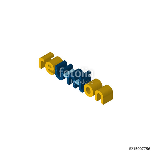 500x500 Reunion Isometric Right Top View Icon Stock Image And Royalty