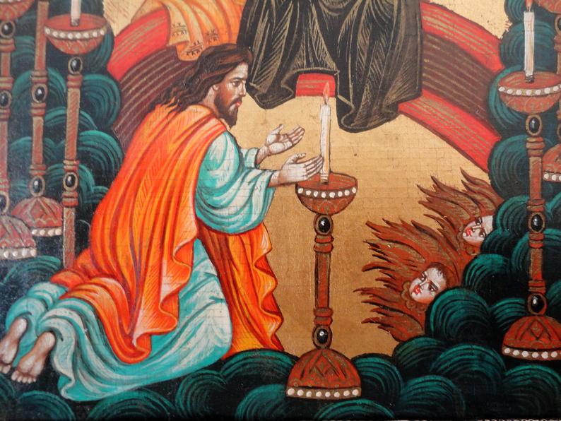 794x596 John's Revelation Icon Apocalypse Greek Orthodox Etsy
