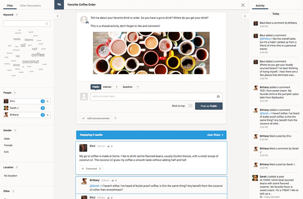 1048x691 Social Media Style Online Qualitative Research Platform Focusvision