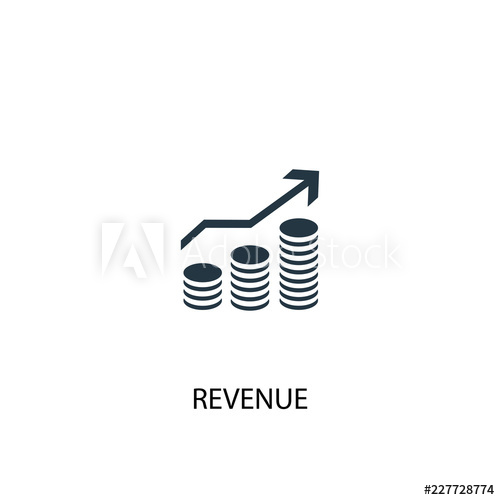 500x500 Revenue Icon Simple Element Illustration Revenue Concept Symbol
