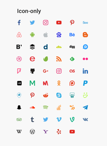 371x506 Social Icons Widget