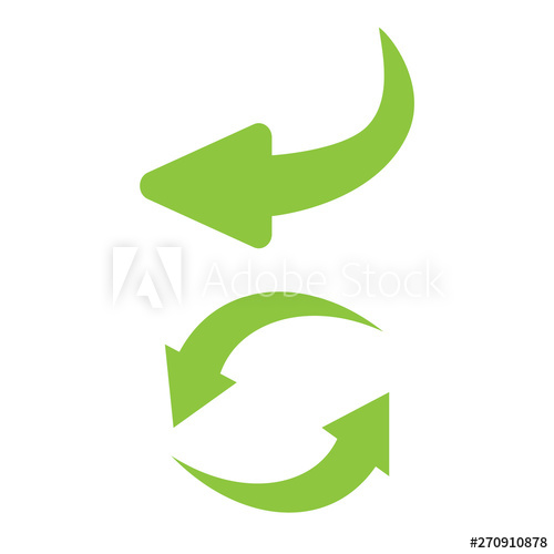 500x500 Reverse Icon Vector Flip Over Or Turn Arrow Reverse Sign